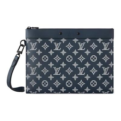 Клатч To-Go из кожи Monogram Shadow Сумка через плечо Женские сумки Темно-синий M83382