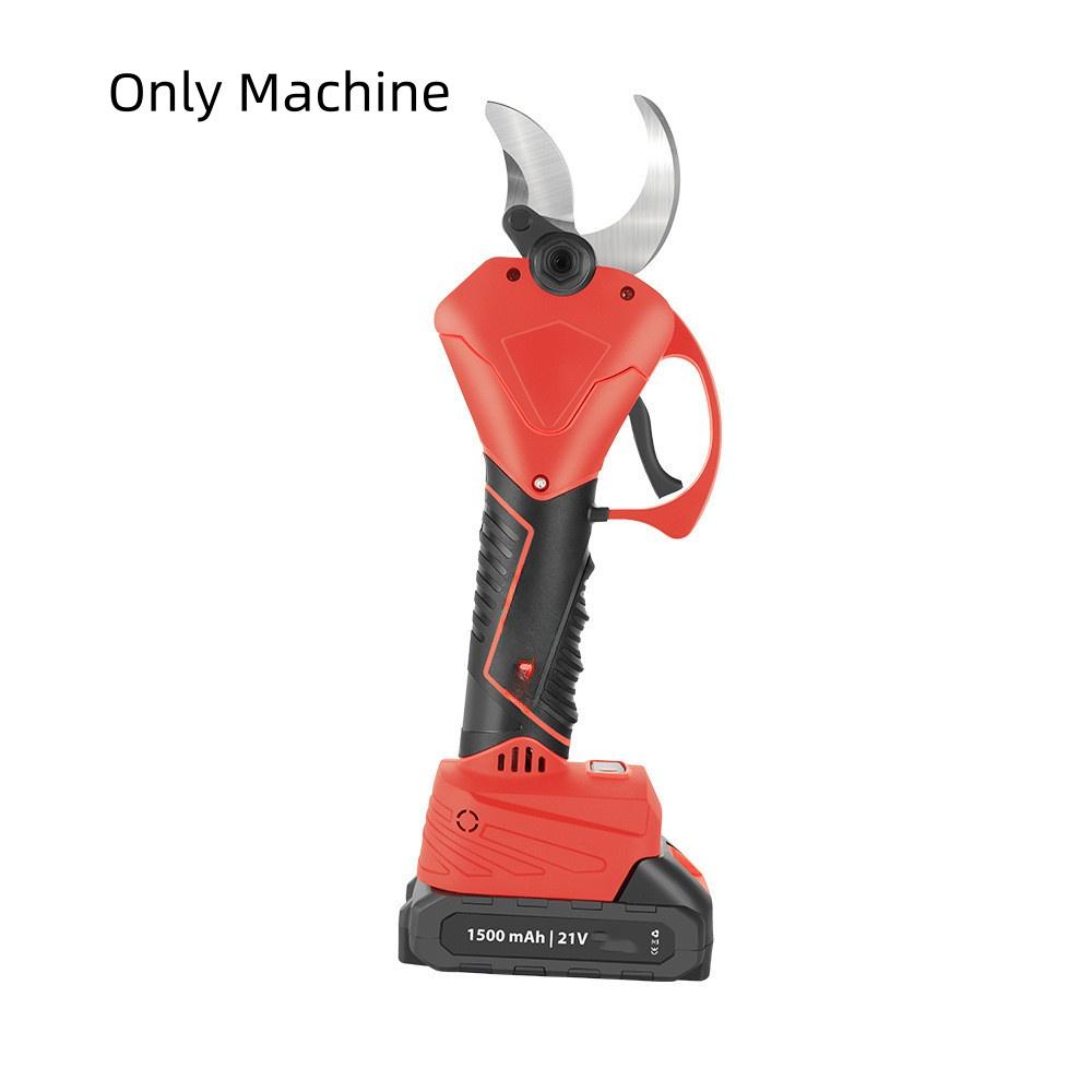 Portable Electric Pruning Shears Household Efficient Fruit Tree Bonsai Pruning Branches Cutter Rechargeable Garden Scissors Red