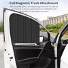 Car Side Window Sun Shades, 4 PCS Privacy Sunshades Magnetic Curtain Blinds Covers Auto Accessories