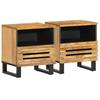 VidaXL Bedside Tables 2 Pcs, Bedside Cabinets with Storage, Nightstands, Interior Bedroom Furniture, Wood 377467