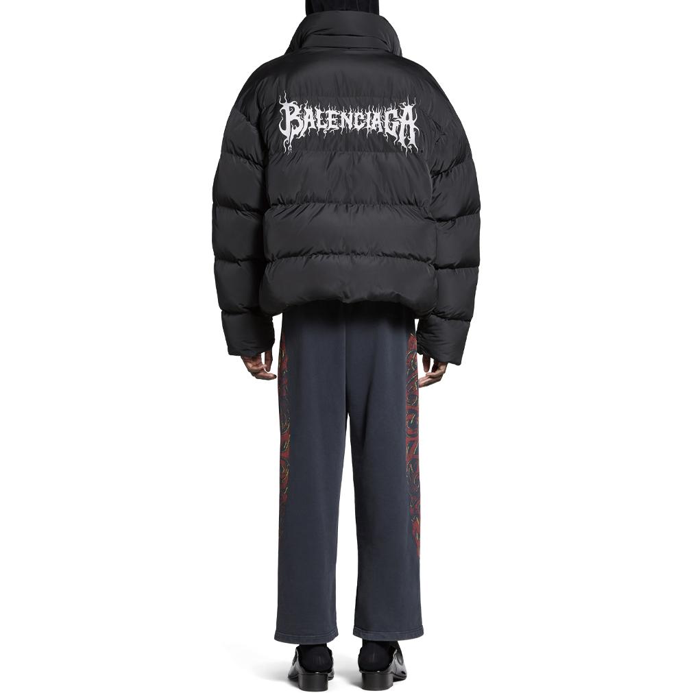 Balenciaga Logo Printed Puffer Jacket 773576TPO061000