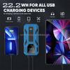 Compact High Rate 22200mWh Lithium Motorcycle Car Jump Starter 1000A Peak 12V Power Bank Dual USB Ports LED Work Light Compass