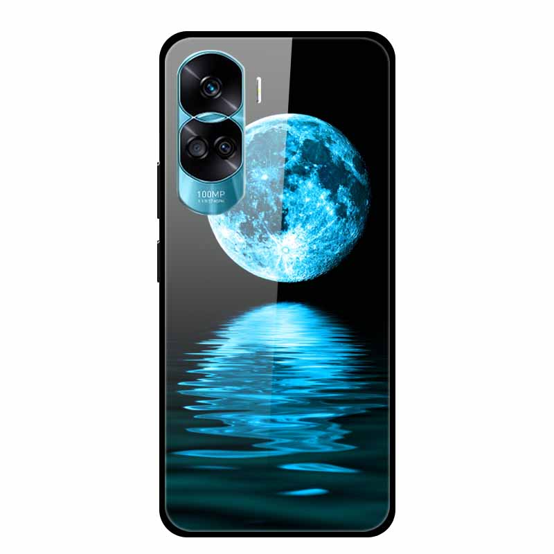 Чехол для Honor 90 Lite Honor90 Pro 5G Волк Кошки Закаленное Стекло Жесткие Чехлы для HuaWei HONOR 90 Pro 90Lite Защитный Роскошный Capa