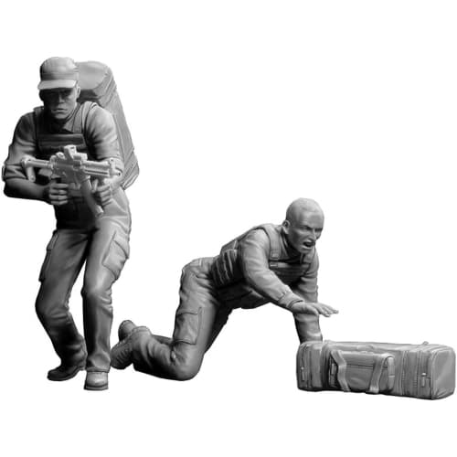 Master Box 1/24 Scale Robbery Suppression Series Armed Robbery Johnson Brothers Plastic Model (MB24065)