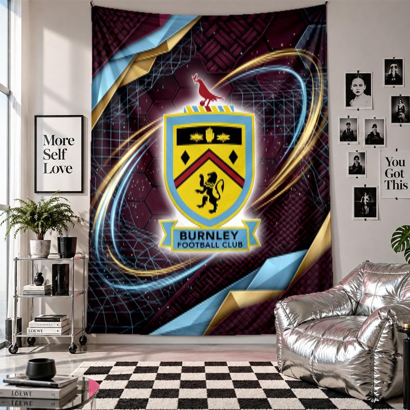 Burnley Football Wall Tapestry Home Decor Wall Hanging Cloth for Bedroom Living Room Background