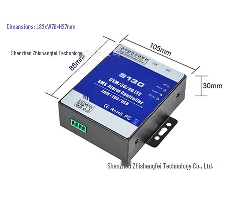 S130 GSM Удаленный SMS-контроллер сигнализации с датчиками температуры и влажности и двусторонним релейным выходом.