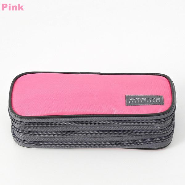 Multifunctional Three-layer Pencil Case Student Creative Waterproof Stationery Large-capacity Storage Bag