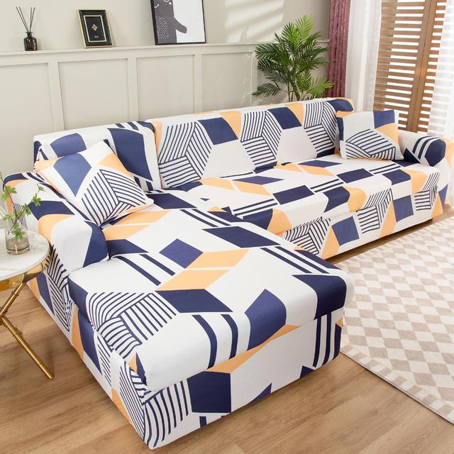 Sectional Sofa Covers Stretch Couch Slipcovers For L Shape Sectional Couch Chaise Sofa Furniture Protector Covers