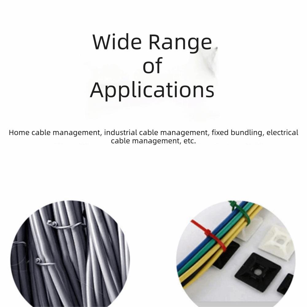 400Pcs Various Sizes Nylon Cable Ties Self-Locking Cord Ties Cable Zip Ties Cable Organization