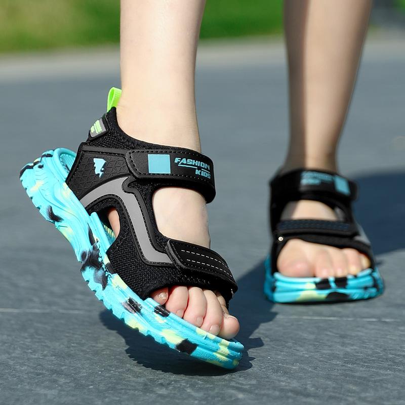 Летние сандалии для девочек Пляжная обувь Тапочки Спортивная обувь для подиума Обувь для активного отдыха на реке Детские сандалии