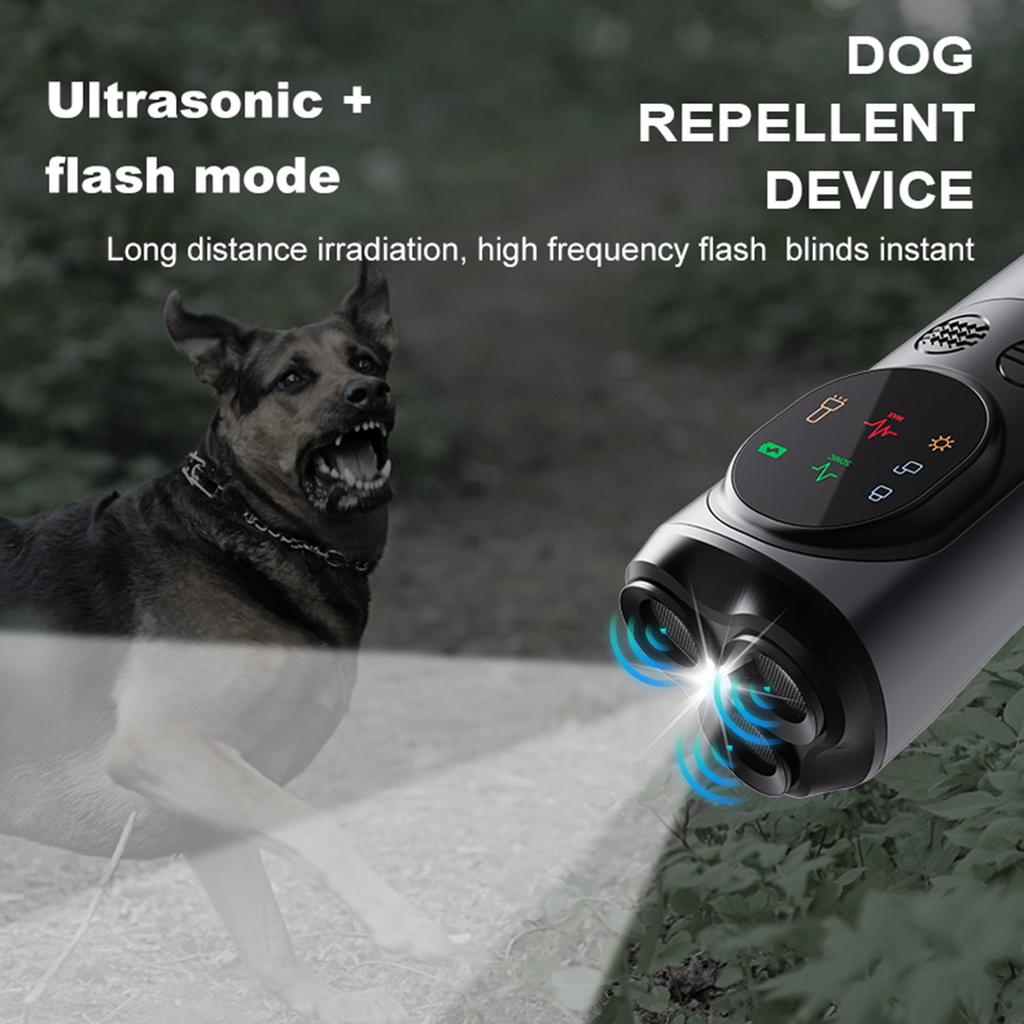 P10 Smart Ultra-sonic Dog Bark Control Devices 3-Heads Anti-Barking Devices Portable Dog Barking