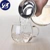 Прозрачный стеклянный графин 1 л/1,5 л с крышкой из нержавеющей стали, графин для вина, термостойкий кувшин для молочного сока, подарки, бутылка для воды, чайник