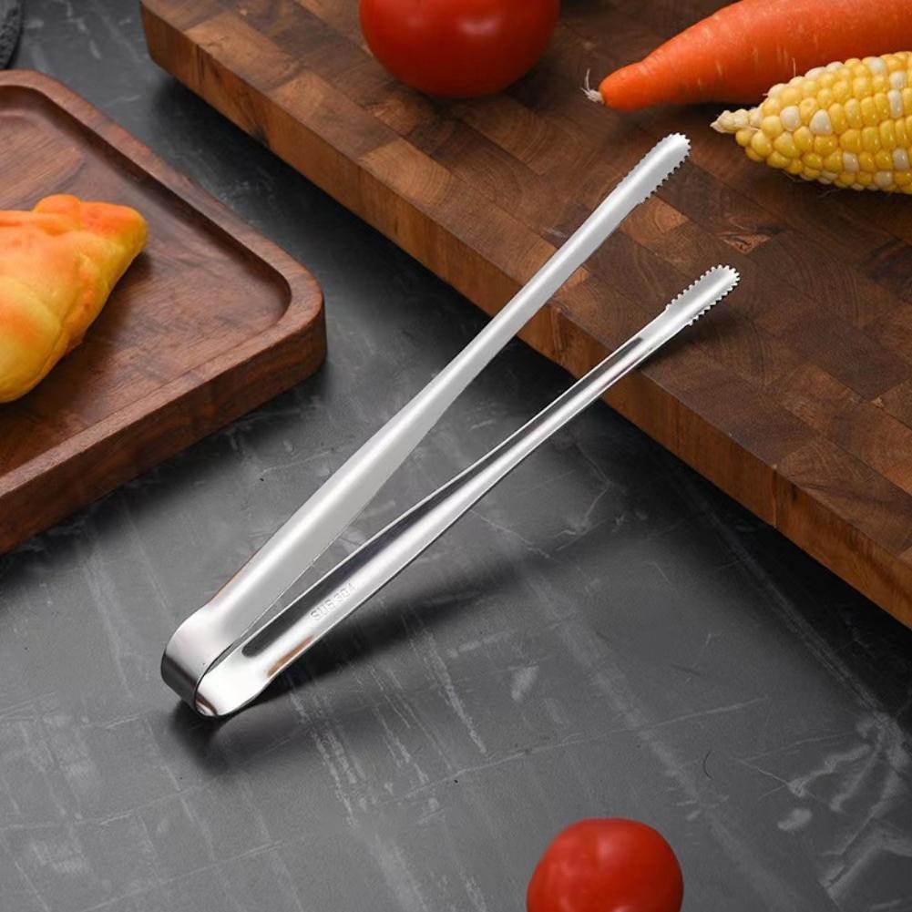 Steel Barbecue Tongs Meat Salad Steak Food Kitchen Tongs Tongs Cooking Utensils Tweez A5B7