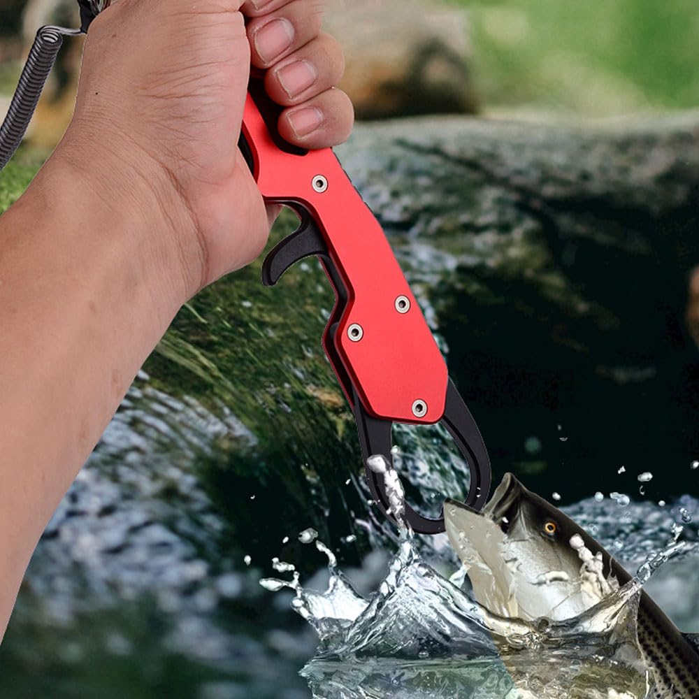 Foldable Fish Fish Fish Aluminum Fish Aluminum Fishing Stainless Steel Grip, Catcher, Catch, Alloy, Rust-Resistant Grabber, Tackle, Rust-Resistant,
