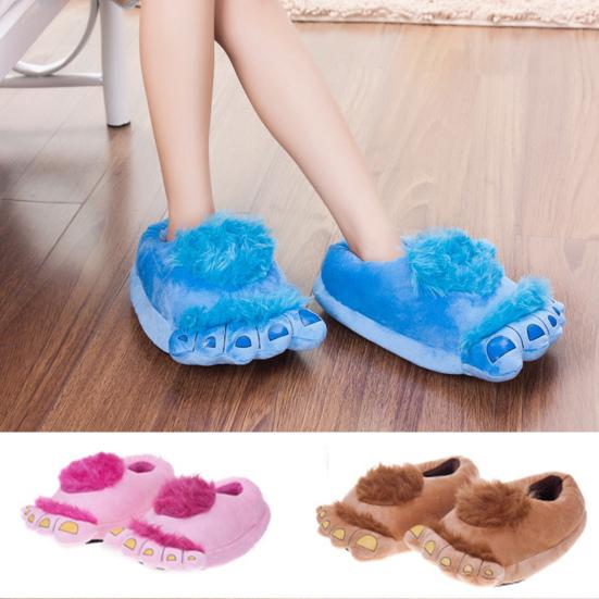 1 пара забавных нескользящих тапочек, отличные милые хлопковые тапочки с героями мультфильмов на большую ногу