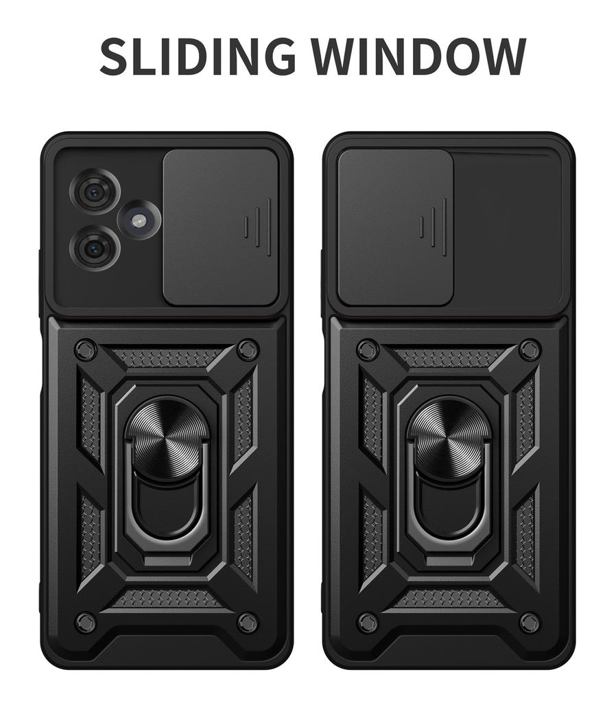 Чехол для Motorola Moto 54 Чехол Окно для защиты камеры Кольцо-подставка Чехол для Motorola Moto g54 5g Военный Прочный Чехол