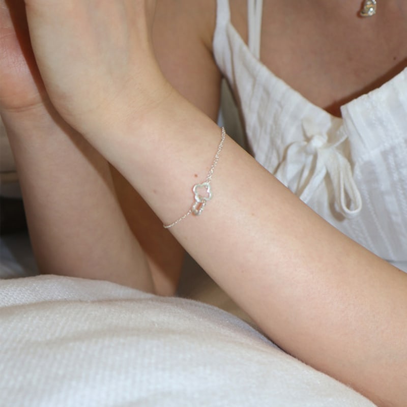 Monde Ligne Duet clover bracelet