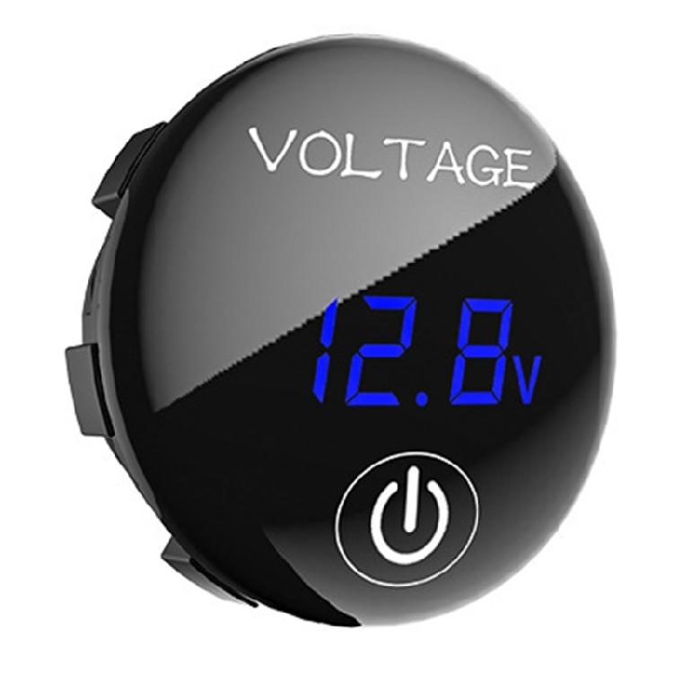 Водонепроницаемый вольтметр DC12V 24V, цифровой светодиодный индикатор напряжения в реальном времени, панель для самостоятельной установки