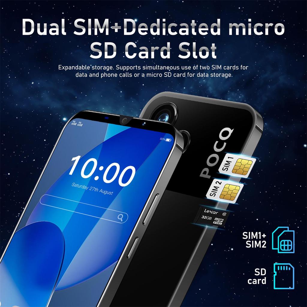 Смартфон M6 Pro для трансграничного использования 1+8 ГБ Поддержка иностранных языков
