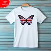Футболка с принтом Union Jack Бабочка Флаг Великобритании Мужская с коротким рукавом