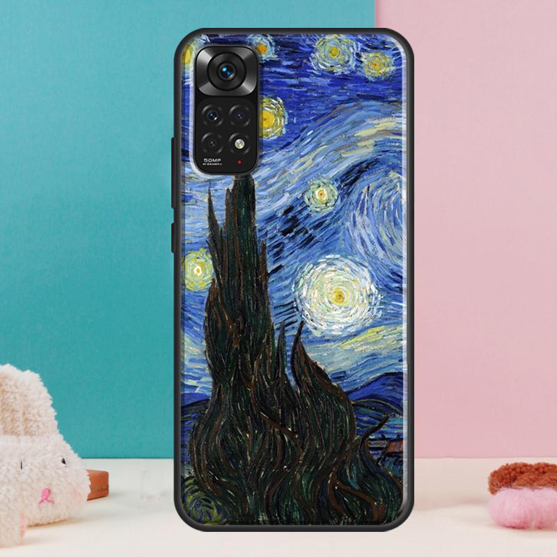 Чехол 'Звездная ночь' Ван Гога для Xiaomi Redmi Note 13 12 Pro 14 11 9 10 9S 10S 11S 12S Redmi 14C 13C 10C 12C