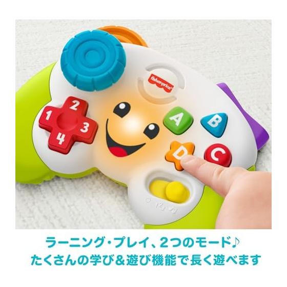 Fisher Price двуязычный игровой контроллер игрушка для малышей/малышей развивающая/обучающая игрушка цифры английский язык от 6 месяцев и старше JFH38