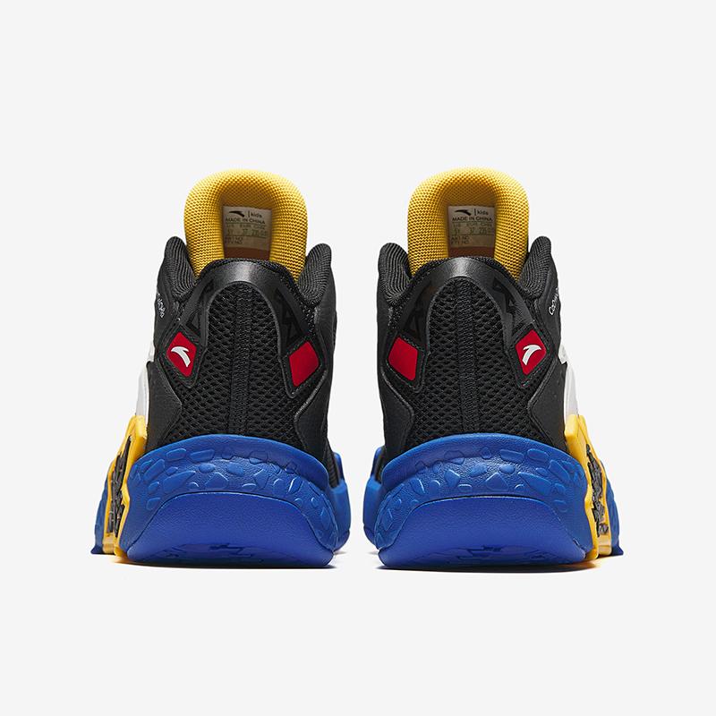 Anta Баскетбольные кроссовки Kids Cement Krypton Professional, детские кроссовки, черные, синие, желтые, A12441107-2