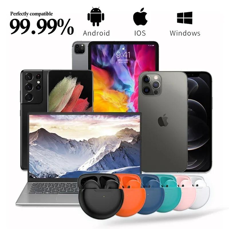 Оригинальные беспроводные наушники Air Pro 6 TWS, наушники Fone Bluetooth, микрофонные вкладыши, наушники-вкладыши Pro6, спортивная гарнитура для Xiaomi