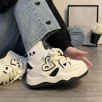 Love White Shoes Женская обувь осень-зима, новые классические туфли, универсальная повседневная обувь для скейтбординга на платформе для студентов