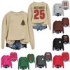 Christmas T-Shirts And Sweatshirts, Women'S Sweatshirts, Long-Sleeved Pullover Sweatshirts, Women'S Long-Sleeved Tops