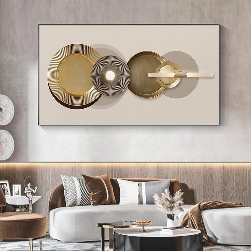 Abstract Large Gold Poster Prints Luxury Minimalist Nordic Decoration Wall Art Modern Canvas Painting Pictures Living Room Decor