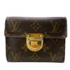 M58013 Monogram Leather Portefeuille Koala Tri-fold Wallet Brown Leather Women Used