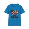 Unisex Softstyle T-Shirt Mens Womens Tees Top SON Bubble Letters Elf Shoes Hat Crown Lights Christmas