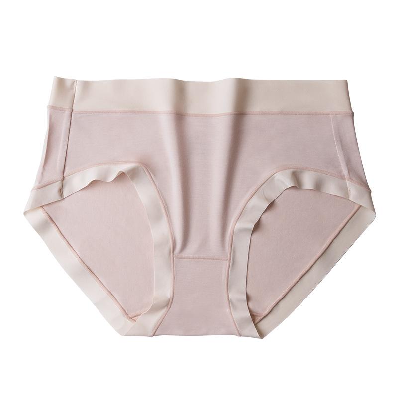 Ladies Spring and Autumn Comfortable Camellia Fragrance Antibacterial File Waist Breathable Briefs