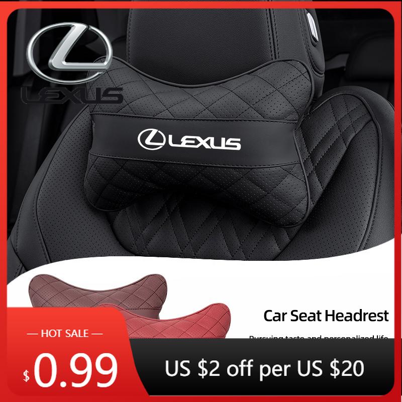Interior Stickers 1Pcs Car Seat Neck Pillow Headrest Auto Accessories For Lexus GS IS LS500h ES260 ES300h RX350h NX260 UX260 LM AY6