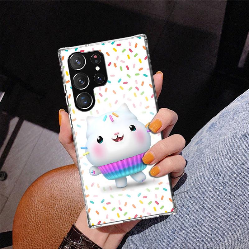 Cartoon Gabbys Dollhouse Phnoe Case for Samsung Galaxy S26 S25 Edge S23 S24 Ultra S22 Plus S21 S20 FE Unique Cover Soft Coque Ga