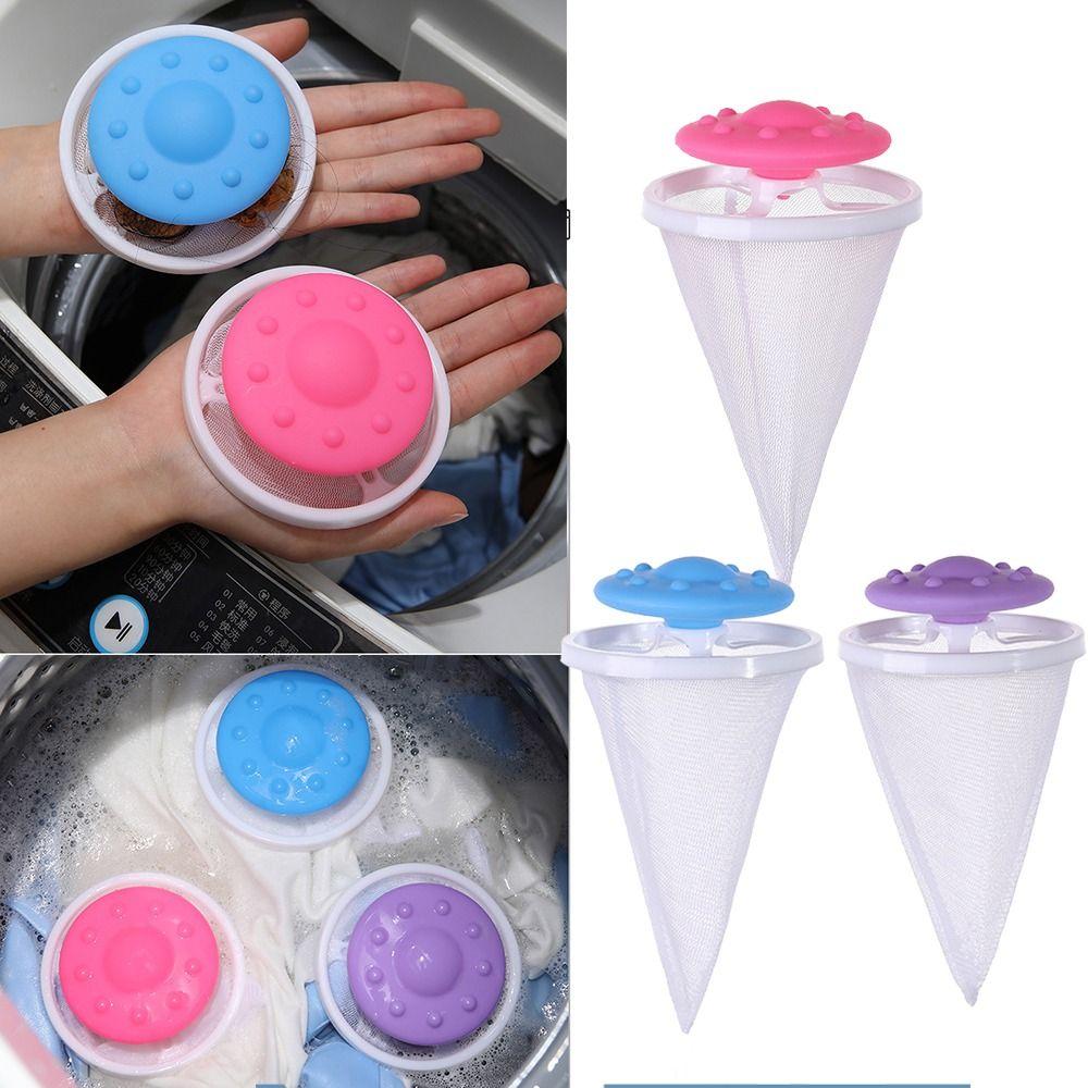 3 шт. Портативный чистящий шарик Сетчатый мешок Мешок-фильтр для стиральной машины Плавающая сетка для фильтрации волос Одежда