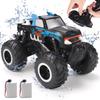 RC Car for Kids, Off-Road, Amphibious, 4WD, Four-Wheel Drive, Waterproof, 2.4GHz Wireless Control, 360 Rotation, Popular Birthday Gift, Toy Car (Blue