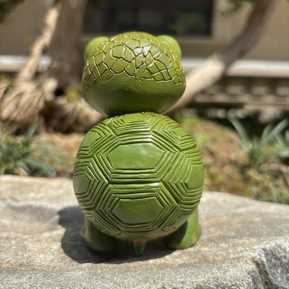 Weatherproof Miniature Turtle Figurine Cute Garden Turtle Ornament  Indoor Hallway Display