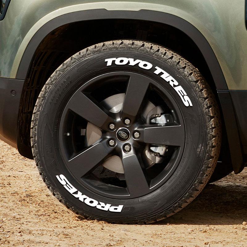 4 комплекта на 4 колеса Буквы Шины Автомобильные Наклейки Универсальные 3D Авто Мотоцикл Водонепроницаемые Наклейки Стайлинг Цельные Наклейки