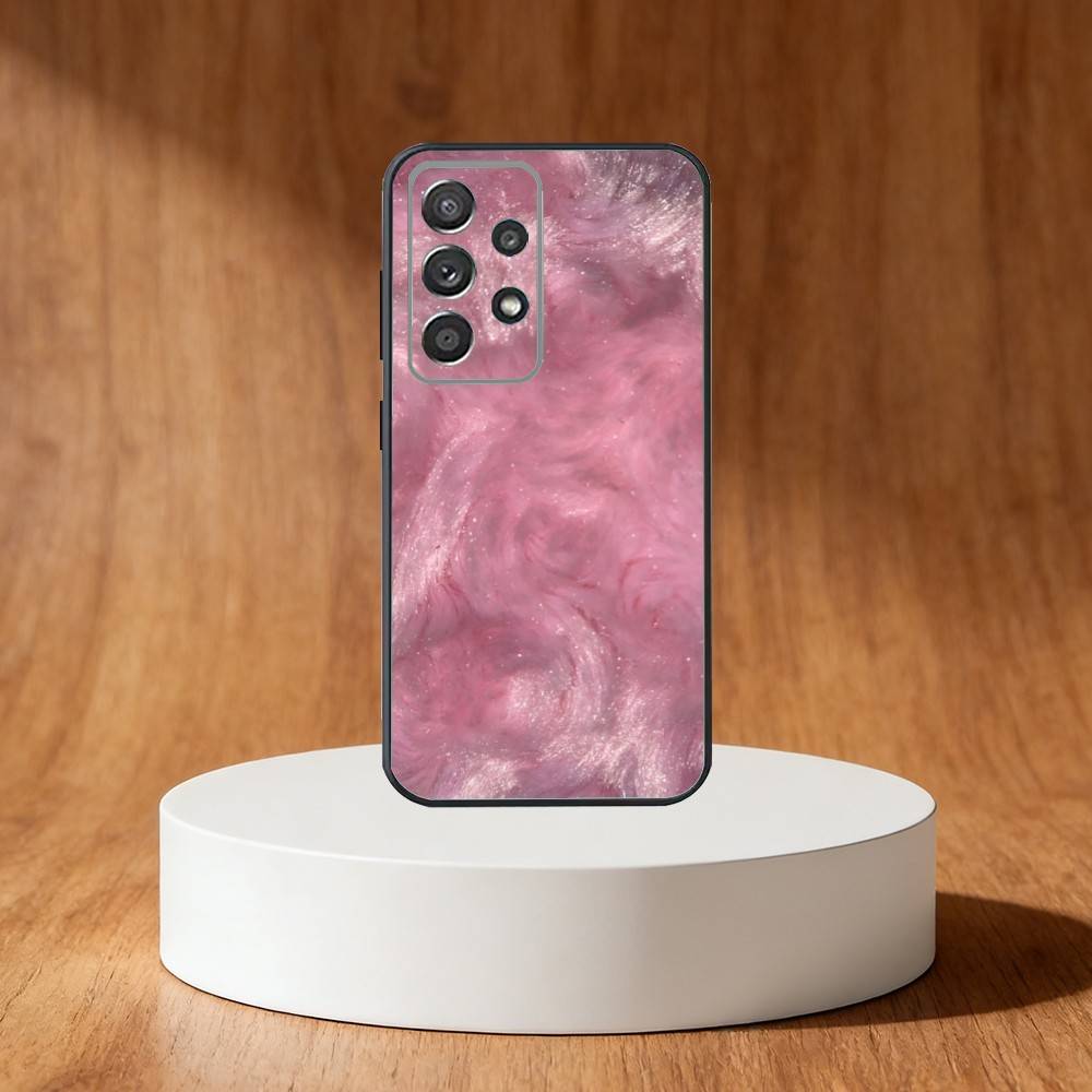Чехол для телефона из белого золота с фиолетово-розовым глиттером для Samsung S25, S24, S21, S22, S23, S30, Ultra, S20, Plus, Fe, Note, 10, 9, 5G Черный чехол