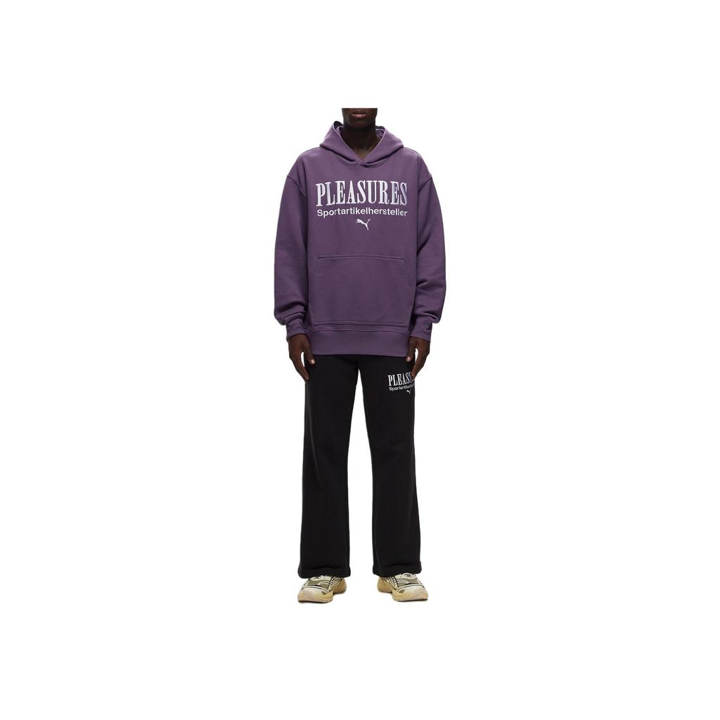 Puma X Pleasures Графическая толстовка с капюшоном Фиолетовый/угольный Мужские топы Многоцветный 62087974
