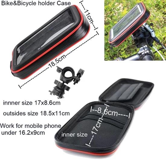 Bike Waterproof Touch Screen Case Bag Motorcycle Bicycle Phone Holder Stand For iPhone 17 16 15 14 Pro Max 13 12 11 XS 7 8 Plus