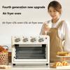 Воздушная духовка для жарки, большая емкость, два в одном, паровая жарка, аэрофритюрницы, безмасляная двухслойная электрическая печь для выпечки
