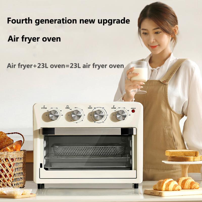 Воздушная духовка для жарки, большая емкость, два в одном, паровая жарка, аэрофритюрницы, безмасляная двухслойная электрическая печь для выпечки