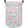 Girls Laundry Hamper Basket, Pink Bowknots