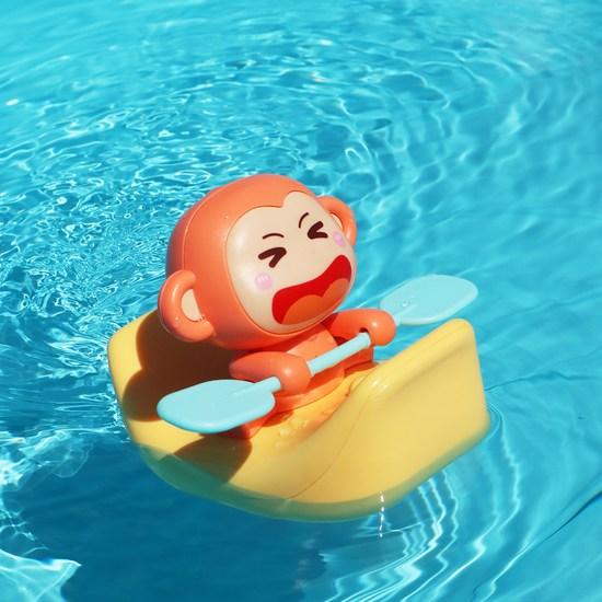 Let's Toy Monkey Banana Boat Bath Toy, Korean Bath Toys