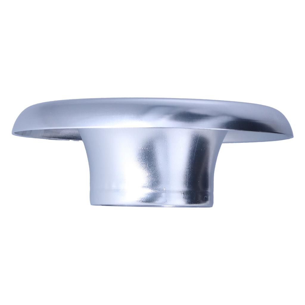 4in Cold Air Intake Turbo Horn Velocity Stack Adapter Decoration CNC Aluminum Car AccessorySilver