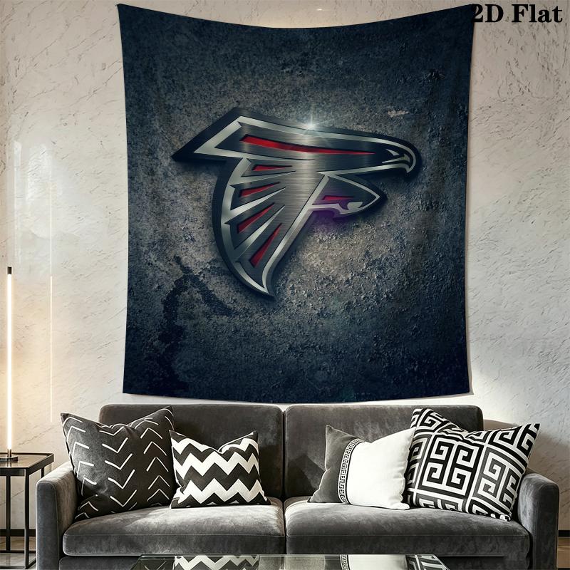 Atlanta Falcons Wall Tapestry Aesthetic Wall Hanging Printed Fabric Blanket Decorative Tapestries for Bedroom Living Room Home Decor