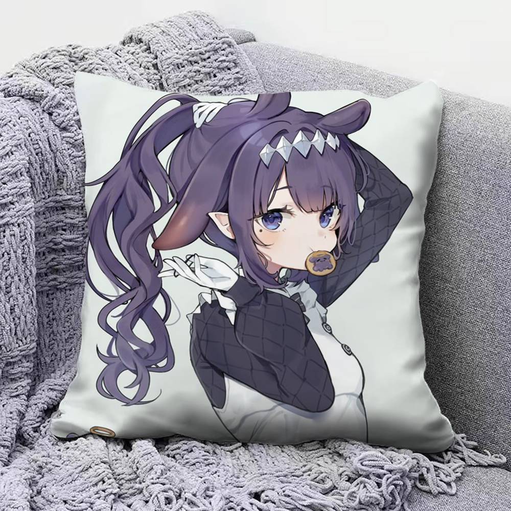 Ninomae Ina Hololive VTuber Наволочки Чехлы для Подушек Домашнего Дивана и Декоративные На Заказ